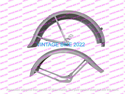 Harley Davidson WLA Modell ab 1942 vorne & hinten Stahl Schutzblech Set / FIT...