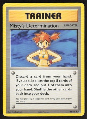 Misty's Determination 80/108 LP XY - Evolutions Pokemon Card