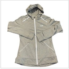 Under Armour Storm Full Zip Hoodie Womens Med Gray AllSeasonGear Sweat Jacket