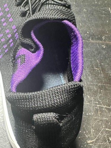 Scarpe sportive ortopediche senza lacci comode donna taglia 9,5/41 nero/viola - Foto 5 di 11