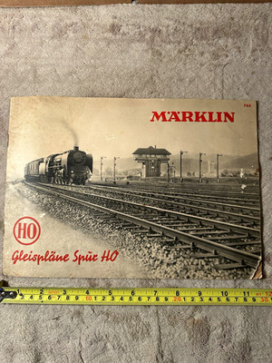 Märklin H0 Track Plans Booklet/Catalog No. 763 German Vintage Age 17+