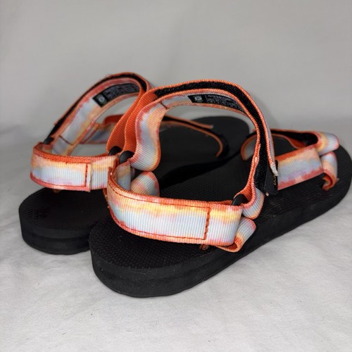 Teva Women’s Sandals 10 Midform Universal Platform Strap Orange 1124231 - Picture 9 of 11