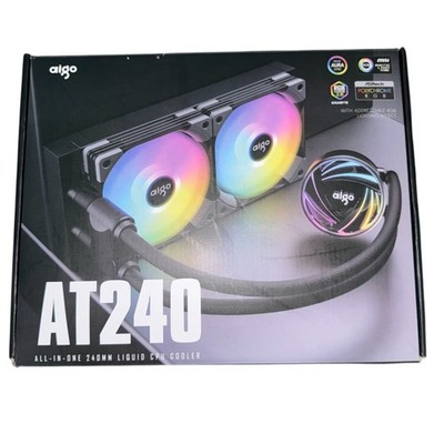 Aigo AT240 All In One 240mm Liquid CPU Cooler w/ RGB Lighting