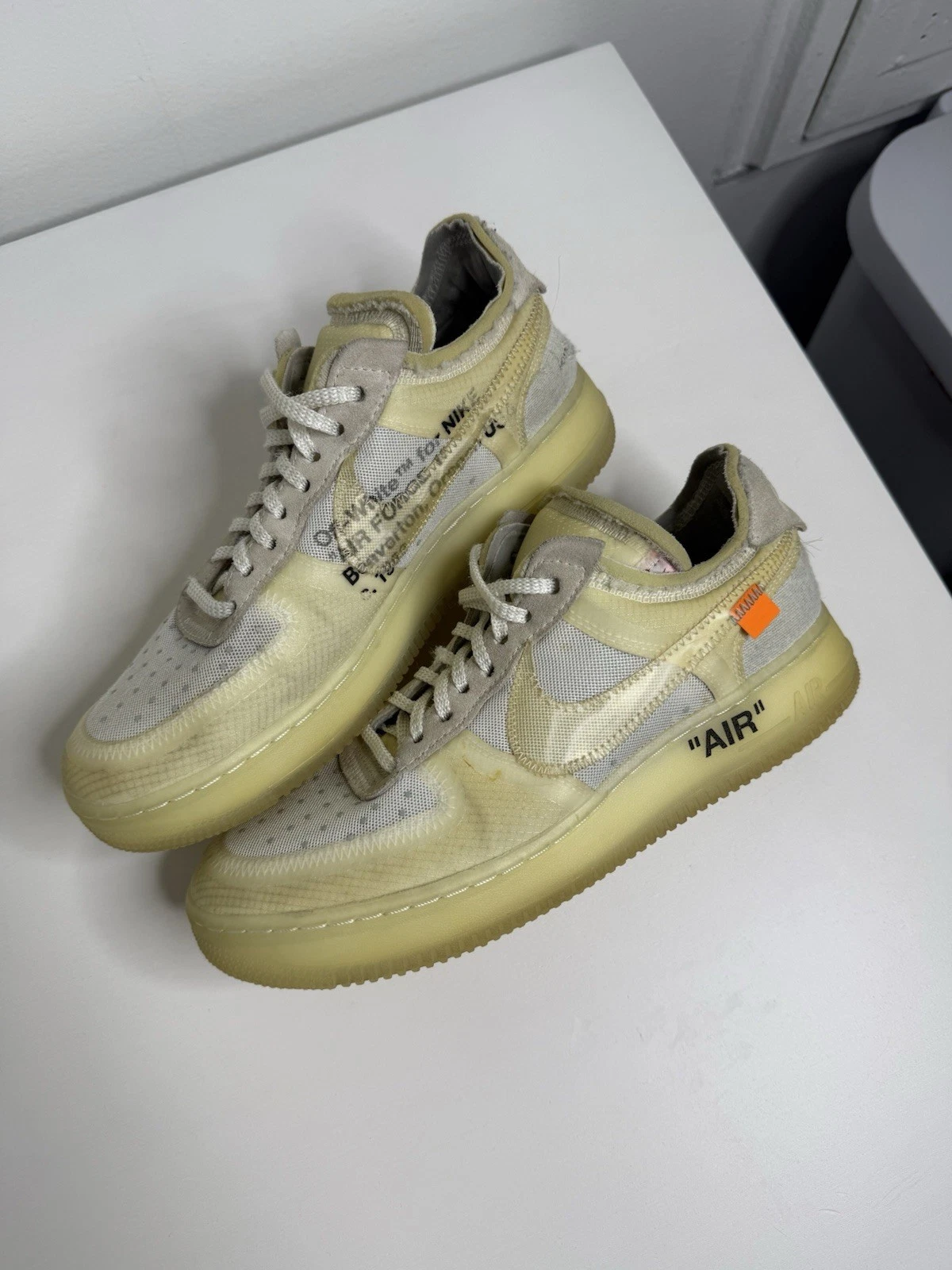 OFF WHITE X NIKE Taglia 8 Nike Off White x Air Force 1 Low The Ten