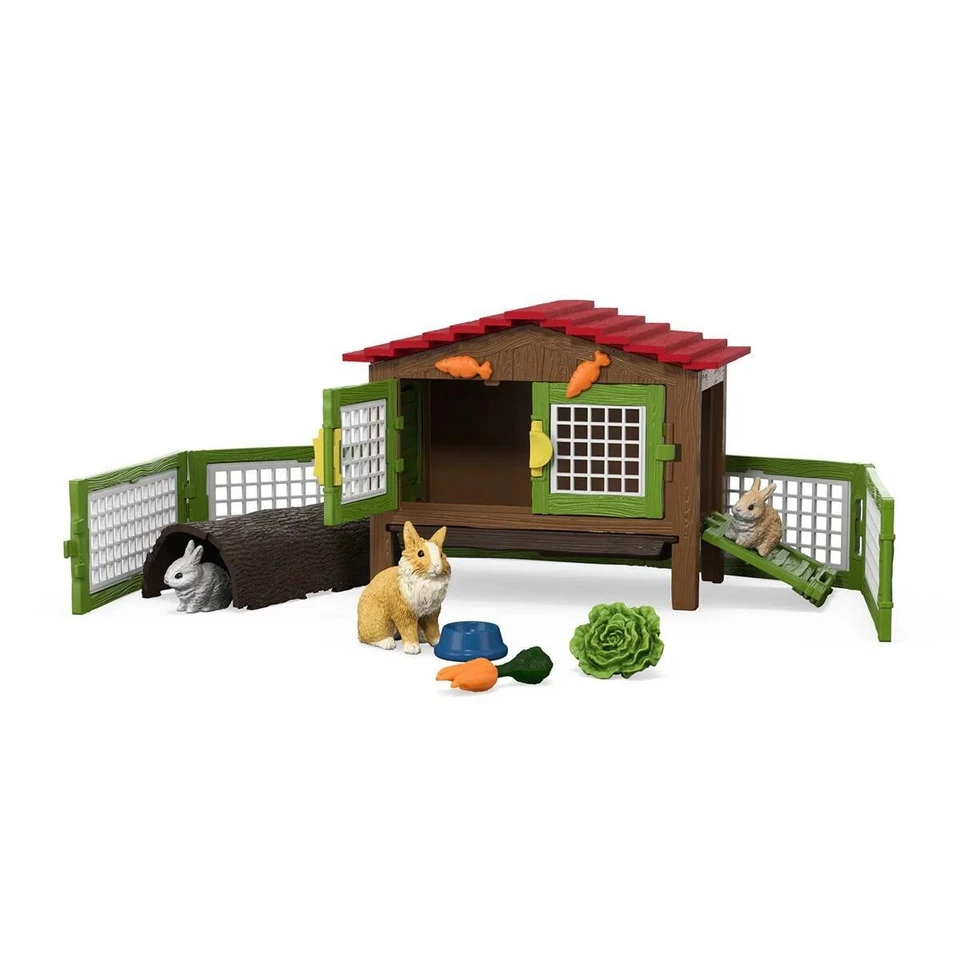 SCHLEICH Rabbit Hutch - 42728 - FARM TOY / ANIMAL - Image 4 of 4