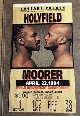 Boxing Ticket Stub Evander Holyfield vs Michael Moorer April 1994