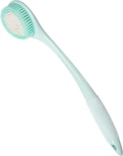 Back Scrubber for Shower - Long Handle Bath Brush (16.4 Inches) with Soft Bristl