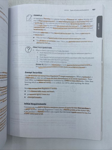 Securities License Exam Manual - Kaplan Series 7 (2nd Edition) - Picture 8 of 20