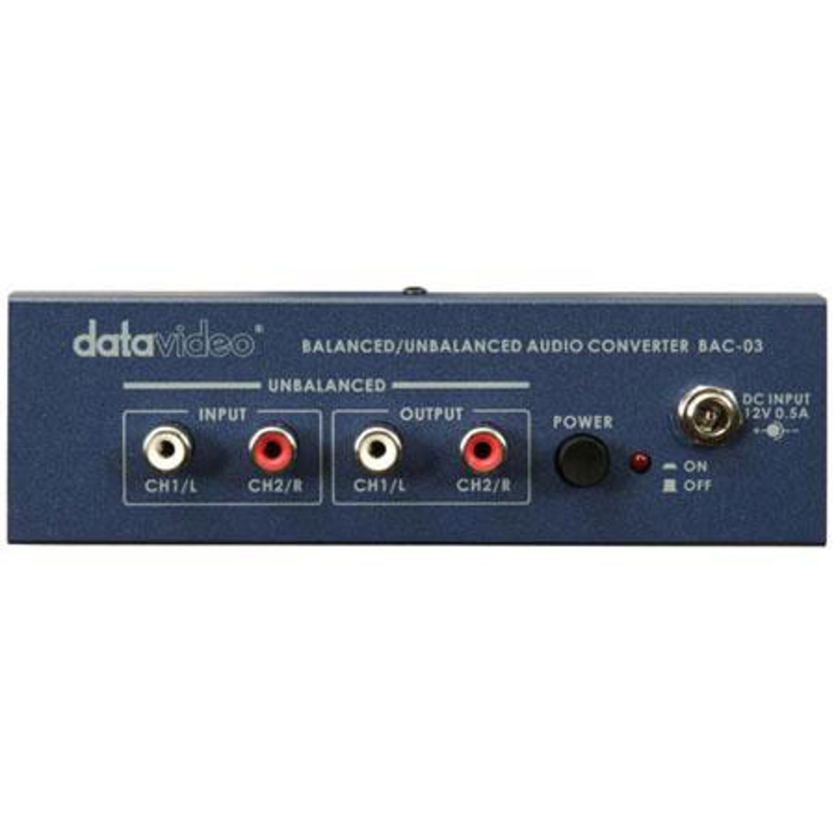Конвертер балансного/несбалансированного аудио Datavideo #BAC-03