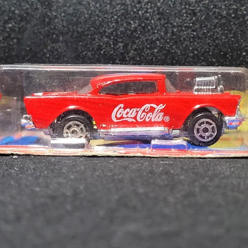 1997 Majorette 200 Series 3" 1957 Chevy Coca Cola Die Cast Car Featuring Walmart - Picture 1 of 6