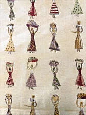 Donghia Au Marche Upholstery Remnant NEW fabric ~ 58"w ~ 1.25yds ~ FREE SHIPPING