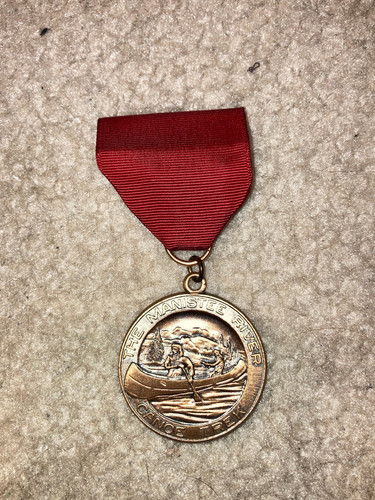 Boy Scout BSA The Manistee River Canoe Trek Michigan Historic Trail Medal