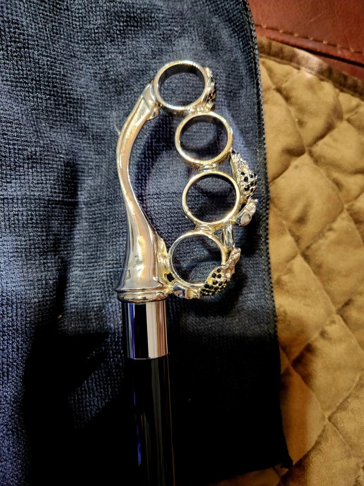 Paraguas Pasotti Knucklebuster con cristales de Swarovski Foto 3 de 4