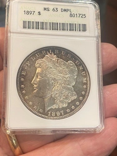 1897 Morgan Dollar MS63DMPL Pretty Deep Mirror Proof-Like Coin Philadelphia mint