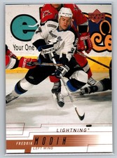 2000-01 Upper Deck Fredrik Modin #160 Tampa Bay NHL Hockey Card Left Wing LW