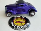 Vintage Redline Hot Wheels Purple ’36 Ford Coupe Classic w/ Button-NICE CAR!!!