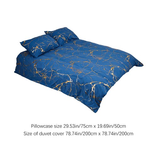 Marble Bedding Set,3pcs Luxury Duvet Cover with Zipper, Single/Double/King Size - Picture 54 of 84