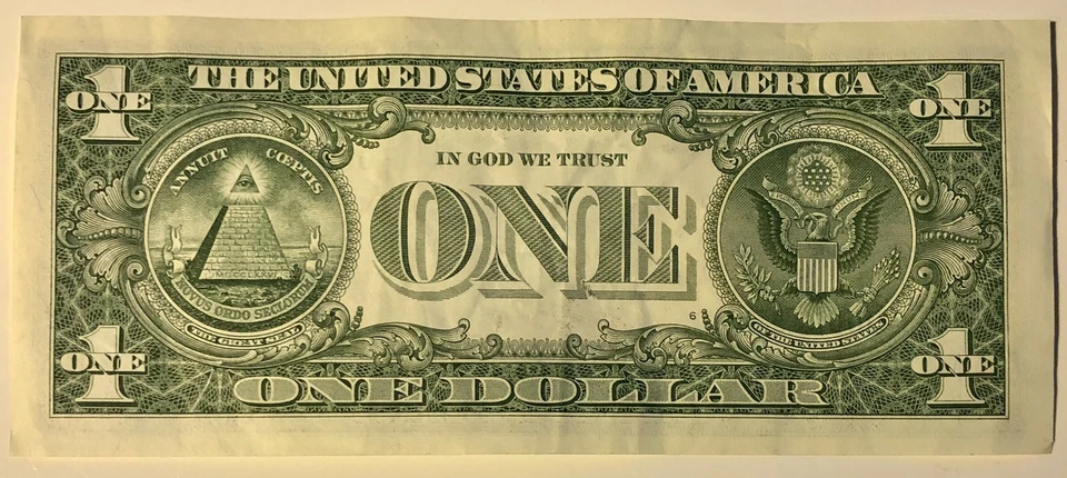 2017A $1 Dollar Bill 4 Digit Low Serial Number F00001155A Four Zeros In A Row - Image 2 of 4