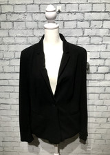 Old Navy, Women M, Black Long Sleeve One Front Button Soft Stretch Blazer/Jacket