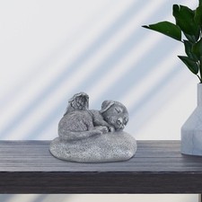 Garden Statue Decorative Resin Weather Resistant Remembrance Dog Memorial Stone