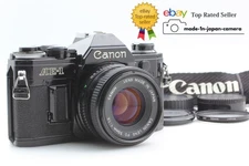 *Exc+5 w/Strap* Canon AE-1 35mm SLR Film Camera NEW FD 50mm f1.8 Lens From JAPAN