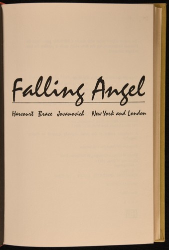 1978 Falling Angel by William Hjortsberg First Edition Unclipped Dust Wrapper - Foto 4 di 6