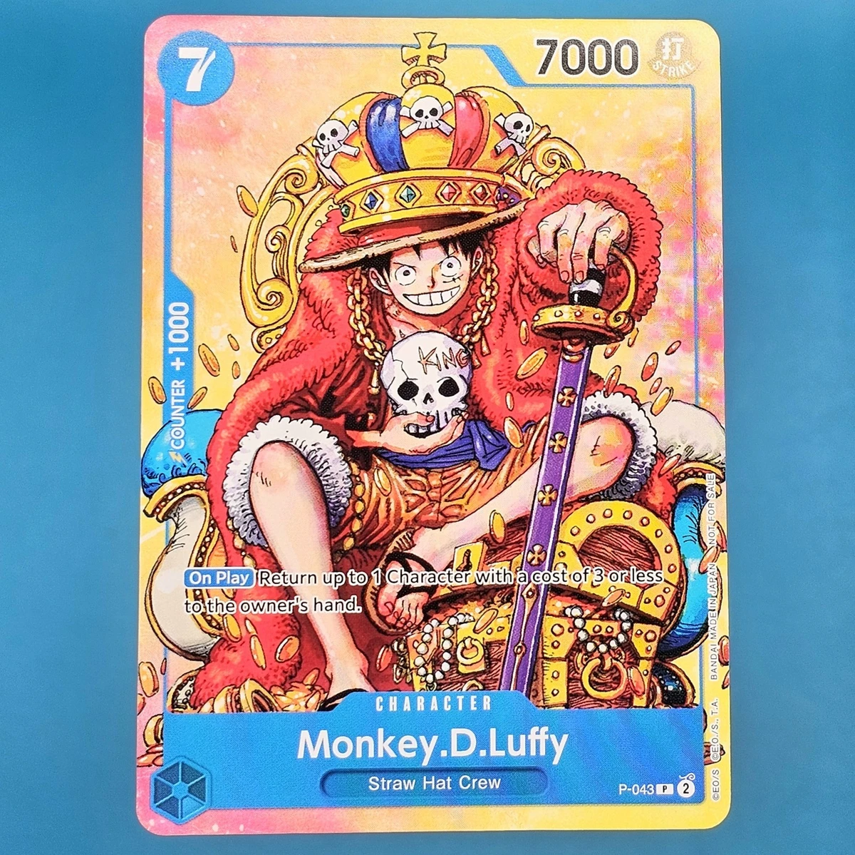 Monkey.D.Luffy P-043 One Piece Promotion Cards for sale | eBay