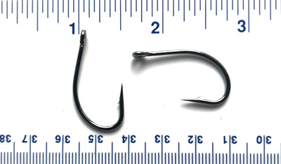 100 Matzuo 130010 Black Live Bait O'Shaughnessy Fish Fishing Hooks size 3/0 