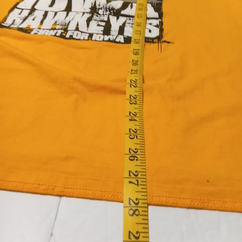 Iowa Hawkeyes T Shirt XL Yellow Long Sleeve Team Spirit - Picture 4 of 4