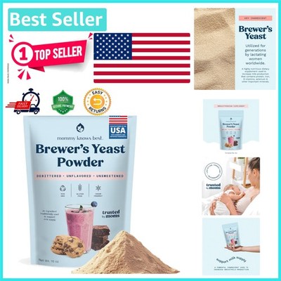 10 oz Brewer's Yeast Powder - Debittered Lactation Supplement for New Moms