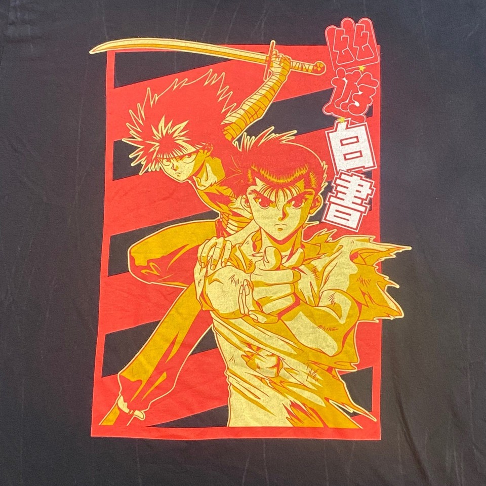 YuYu Hakusho TShirt Sz 3XL Mens Black Streetwear Yusuke Hiei Anime ...