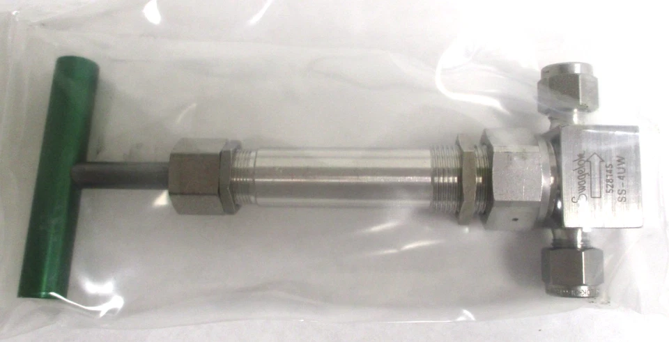 SWAGELOK, SS-4UW, SST VÁLVULA SELLADA DE FUELLE EMBALADO SECUNDARIO, TUBO DE 1/4", EXCEDENTE Foto 2 de 4