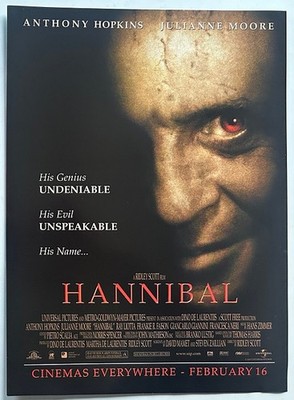 HANNIBAL - 2001 full page UK magazine ad ANTHONY HOPKINS JULIANNE MOORE