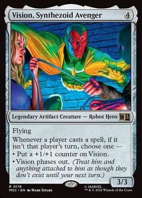 Vision, Synthezoid Avenger MSC-119 NM EN MTG