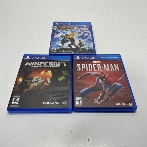 PlayStation 4 Bundle: Minecraft, Marvel's Spider-Man & Ratchet and Clank