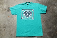 Vintage 1990's USA-Made Cottage Core Country Puff Print Distressed T-Shirt - L