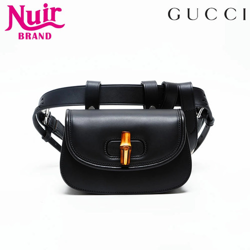 Gucci Leather Bamboo Body Bag M-style Handbag Unused