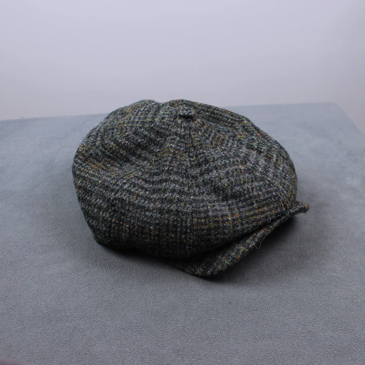 Casquette Plate (Flat Cap) Tweed Laine Vintage - Taille 7 3/8 - New Orleans