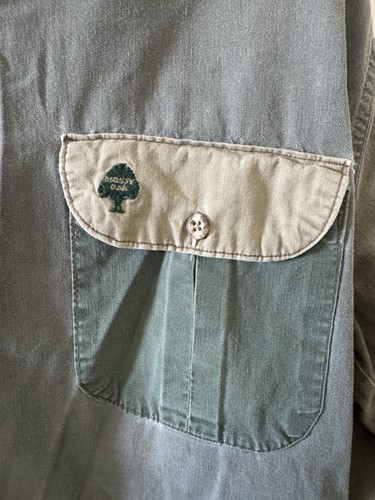 Vintage Mossy Oak Companions XL Button Down Long Sleeve Shirt Color Block - Picture 2 of 5
