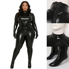 Women Full Body Sleepwear Romper Stretchy Unitard Special Night Jumpsuit Party