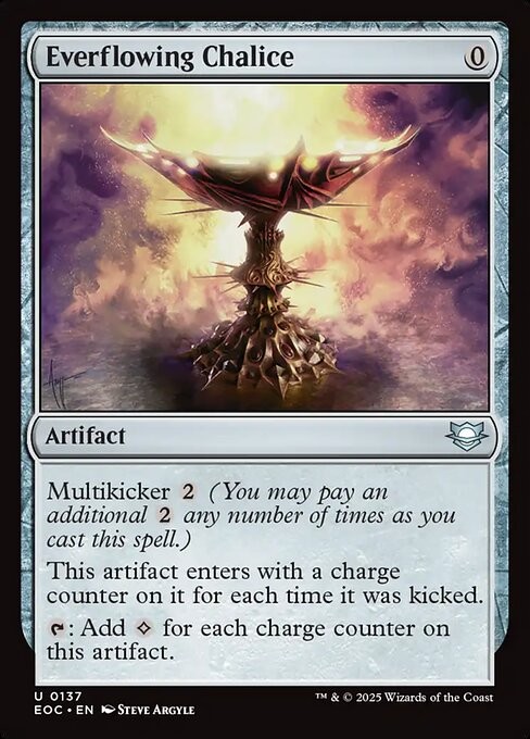 Everflowing Chalice 137 U Normal EOC MTG NM