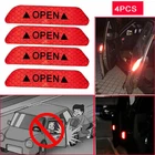 4X Super Car Door Open Sticker Reflective Tape Safety Wa cfesf sdf s  fds