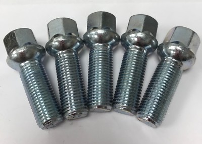 ALUFELGENSCHRAUBEN M14X1,5 X5 RADIUS BIMECC 35mm GEWINDE FÜR MERCEDES C E KLASSE