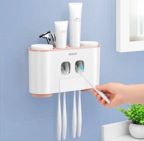 Bathroom Accessories Set Automatic Wall Mount Toothpaste Squeezer Dispenser