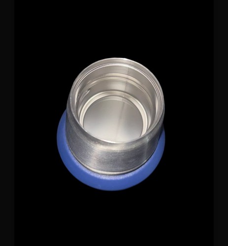 Dutch Bros Marineblau Metall Kantine Große Kalt Edelstahl Flasche mit Tasse - Bild 3 von 7