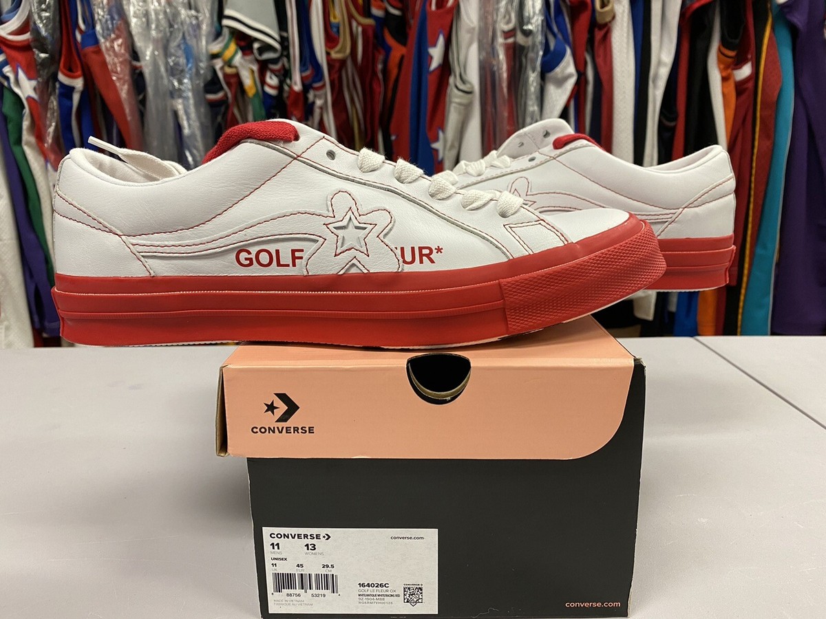 DS New Converse x Golf Le Fleur x One Star Ox Racing Red Size 11