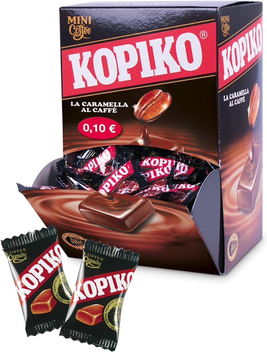 KOPIKO Mini Coffee  Caramelle Dure al Caffè Incartate Singolarmente box 200pz
