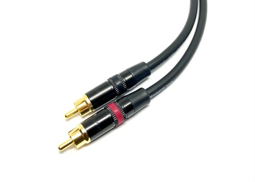 Pair Van Damme Neutrik Rean RCA Phono to RCA Phono Lead OFC Silver Plated Cables - Picture 12 of 39