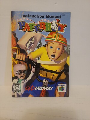 Paperboy Paper Boy N64 Nintendo 64 Instruction Manual Only