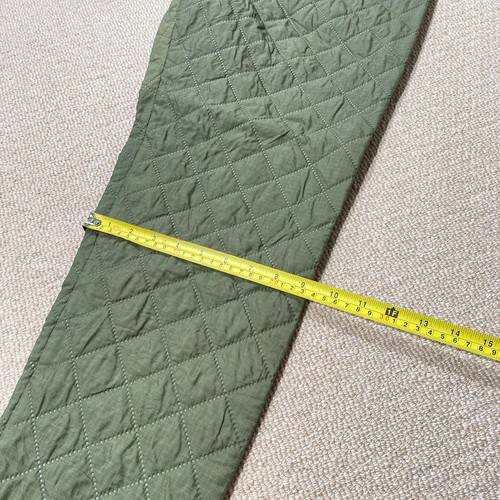 VINTAGE Helly Hansen Trousers Mens 34x31 Green Quilted Rain Sailing Gear - Picture 7 of 14